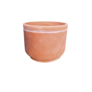 Vaso Cilindro Imitação de Barro