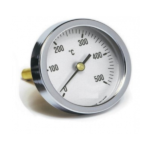 Termómetro para forno a lenha com medidor de temperatura até 500°C, fácil de instalar na porta