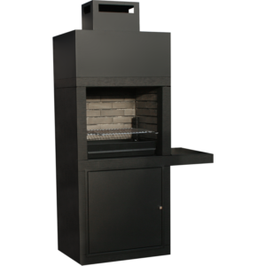 Churrasqueira Moderna CM15 modular em preto mate com design elegante