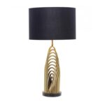 Candeeiro metal com abajur