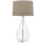 Candeeiro vidro com abajur