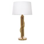 Candeeiro metal com abajur