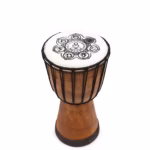 Tambor de Djembe de Topo Largo Feito à Mão - 30cm