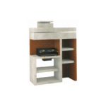 Churrasqueira Moderna CH406: robusta, elegante e com grelhador incluído.