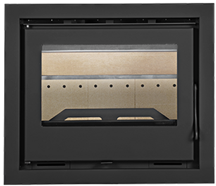 Recuperador de Calor a Lenha Solrak Onix 600 com ventilação forçada e design moderno