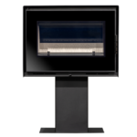 Salamandra a Lenha X1 7.8kW em aço e vidro resistente, elegante e eficiente. Compre na Espaço Viçoso e aqueça sua casa com estilo.