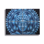 Quadro Mandala Buda Azul