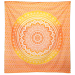 tapeçaria mandala laranja