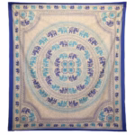 tapeçaria elefante mandala azul
