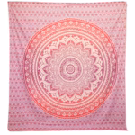 Tapeçaria de Parede Mandala Roxa 212x193 cm | Decorativa